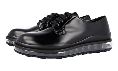 PRADA Air Sole Formal Sneakers Derby Dress Shoes 2EG288 Black | eBay