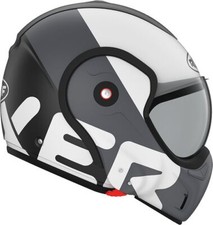 ROOF Modularhelm BOXXER FLAG FLAG schwarz matt weiß L 60