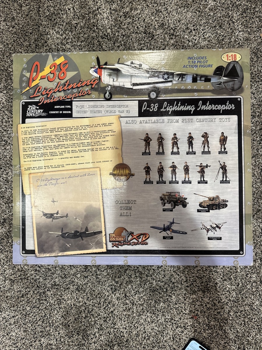 Ultimate Soldier XD P-38 Lightning interceptor 1:18 WW11 Ultimate Soldier XD P-38 Lightning interceptor 1:18 WW11