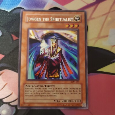 Yugioh TCG Jowgen The Spiritualist LON-061 2003 Unlimited Rare - VLP