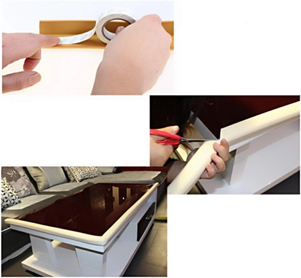 Protector de seguridad de borde a prueba de bebé extra grueso parachoques protector de espuma + cinta 4M EE. UU. Foto 3 de 4