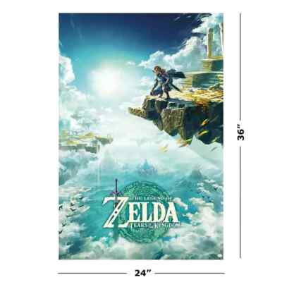 The Legend Of Zelda: Tears Of The Kingdom - Poster (Cover) (24'' x 36'') OFFICIAL