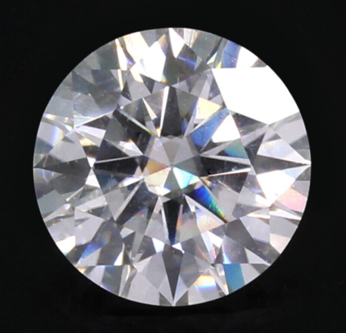 Natürliche 4x4 mm D Farbe VVS1 Klarheit Brillantschliff Weiß Diamant Rund MK03 - Bild 1 von 10