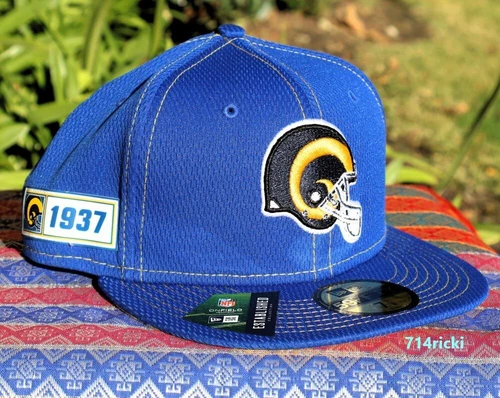 2019 NFL On Field Los Angeles Rams Fitted Hat New Era 59FIFTY