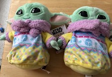 Baby Yoda Grogu Easter Plush Mandalorian 2022 bean bag bottom NWT Star Wars