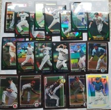 2010 Bowman Chrome Baseball 19 Card Refractor Lot including Rookies - Gradeable
