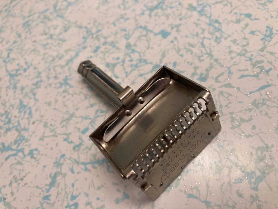 Vintage EverReady Shovelhead Single Edge Safety Razor + 3 Gem blades