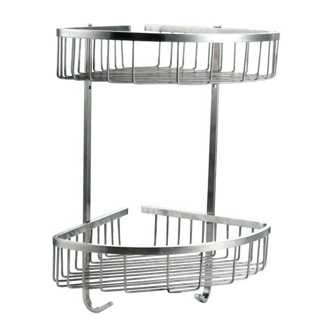 STAINLESS STEEL SHOWER CADDY 100% RUST FREE BATHROOM SHELF CORNER ORGANIZER  RACK