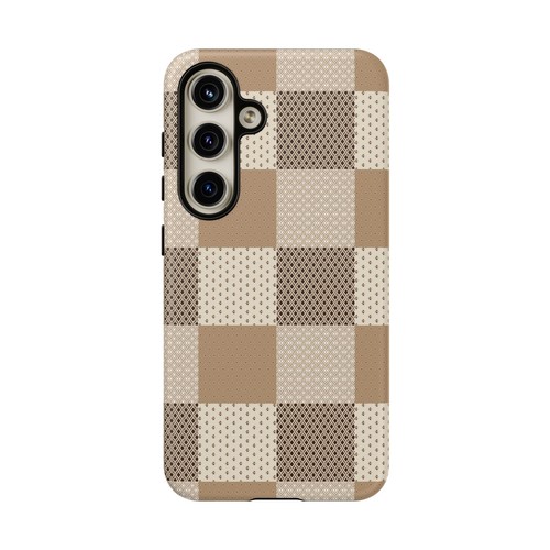 Brown and Tan Checkerboard Phone Case, for iPhone, Samsung Galaxy, Google Pixel - 第 180/241 張圖片