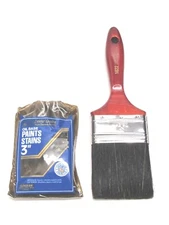NEW! LINZER 3" DELUXE PURE CHINESE BRISTLE BRUSH, #1622, OIL BASE PAINTS STAINS