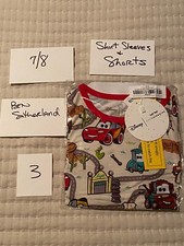 Little Sleepies cars Pjs Pajamas Short Sleeve Shorts Set 7/8 FAST SHIPPING