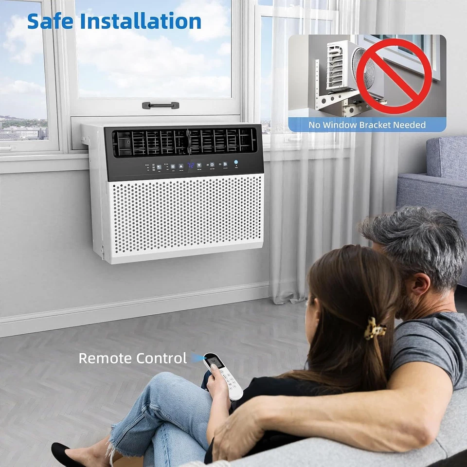 12,000 BTU U-Shaped Window Air Conditioner Cools up to 450 Sq.Ft ,6 Modes Timer - Image 4 of 4