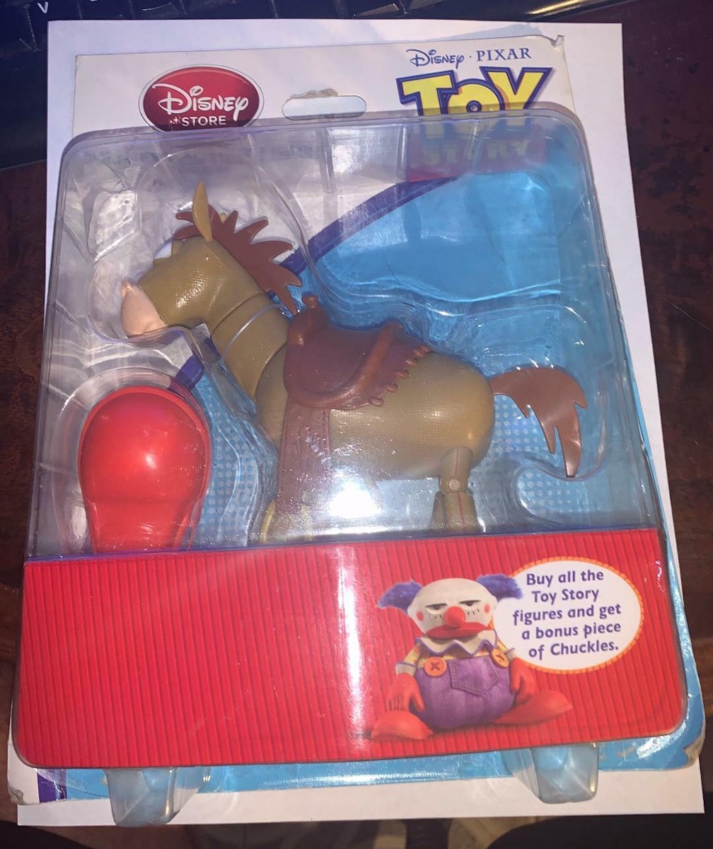Rare Disney Toy Story Bullseye Action Figure With Bonus Chuckles
