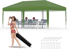 10'x20' Heavy Duty Pop up Canopy Tent Waterproof Outdoor Wedding Party Gazebo