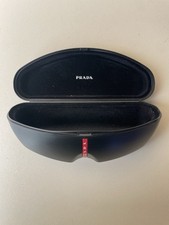 Prada Sport Sunglasses Hard Case Shell Black Plastic Lightweight Glasses Case