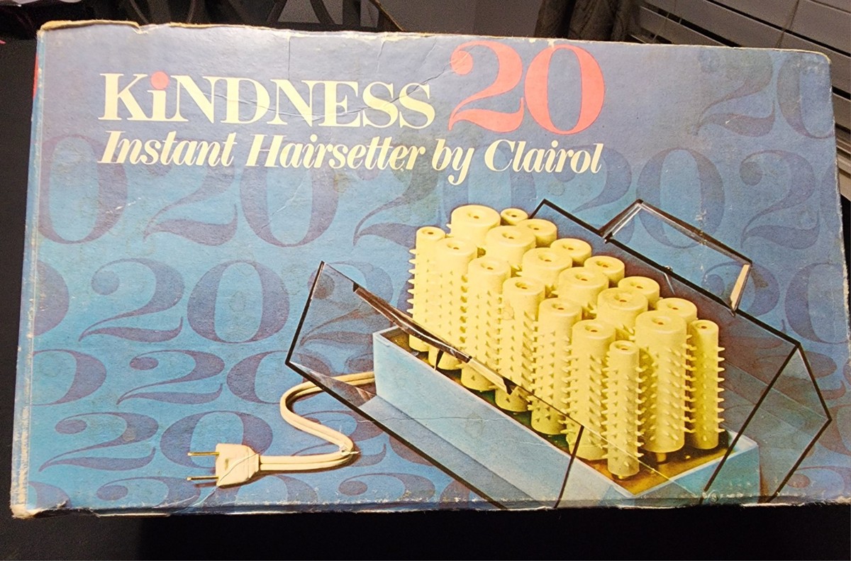 VTG 1960's Clairol Kindness 20 Instant Hairsetter Curler Set Made In  Denmark!
