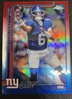 2025 Topps Chrome Jaxson Dart Rookie RC Red/White/Blue Refractor #306 Giants