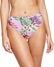 Salt Cove Womens High Waist Floral Swim Bottom Separates  Tropicali Dusty M