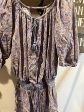RALPH LAUREN DENIM & SUPPLY BOHO MINI DRESS SIZE S SHIRT DRESS KEYHOLE
