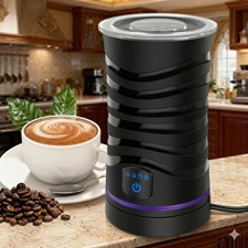 Electric Milk Frother 4 in 1 Automatic Frother Milk Steamer Latte Coffee Foam
