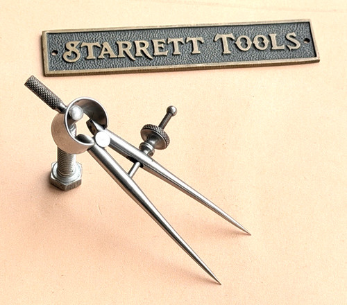 STARRETT No. 277  Dividers with Round Legs- Mini  2.0” Size & Capacity. USA 🇺🇸