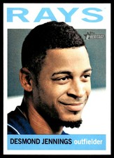 Desmond Jennings 2013 Topps Heritage #159 Rays MLB READ FREE SHIP AutographDen