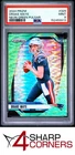 2024 PANINI PRIZM NEON GREEN PULSAR #329 DRAKE MAYE RC PATRIOTS PSA 9