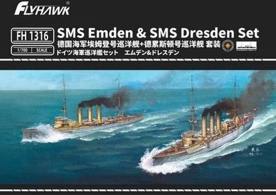 Flyhawk FH1316 1/700 SMS Emden & SMS Dresden Set