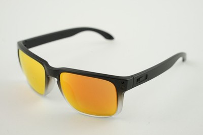 READ Holbrook Matte Black Gradient/PRIZM Fire Sunglasses (No Icons) Oakley