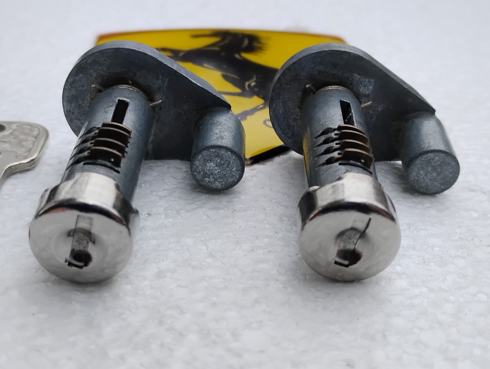 Ferrari 400i Door Lock Cylinders_Neiman key Germany_Pair_365_412_GENUINE