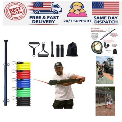 Power Swing Pro Resistance Swing Training Bat Baseball Softball Cricket Train...