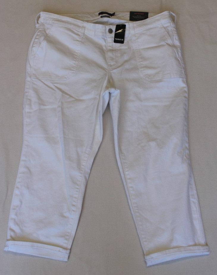 Size 20 White Vintage Stretch Mid-rise