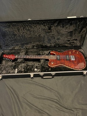 2008 Don Grosh Carve Top T Semi Hollow Guitar 5A Flame Top Braz Board W/OHSC
