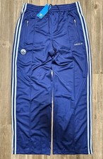 Adidas Originals Firebird Badge Wide Leg Track Pants Blue Women's Medium IX3541