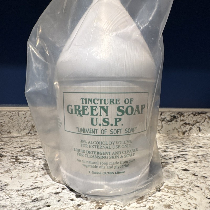 TATTOOTincture of Green Soap U.S.P. Green Soap, Unscented, All Natural, 1 Gallon