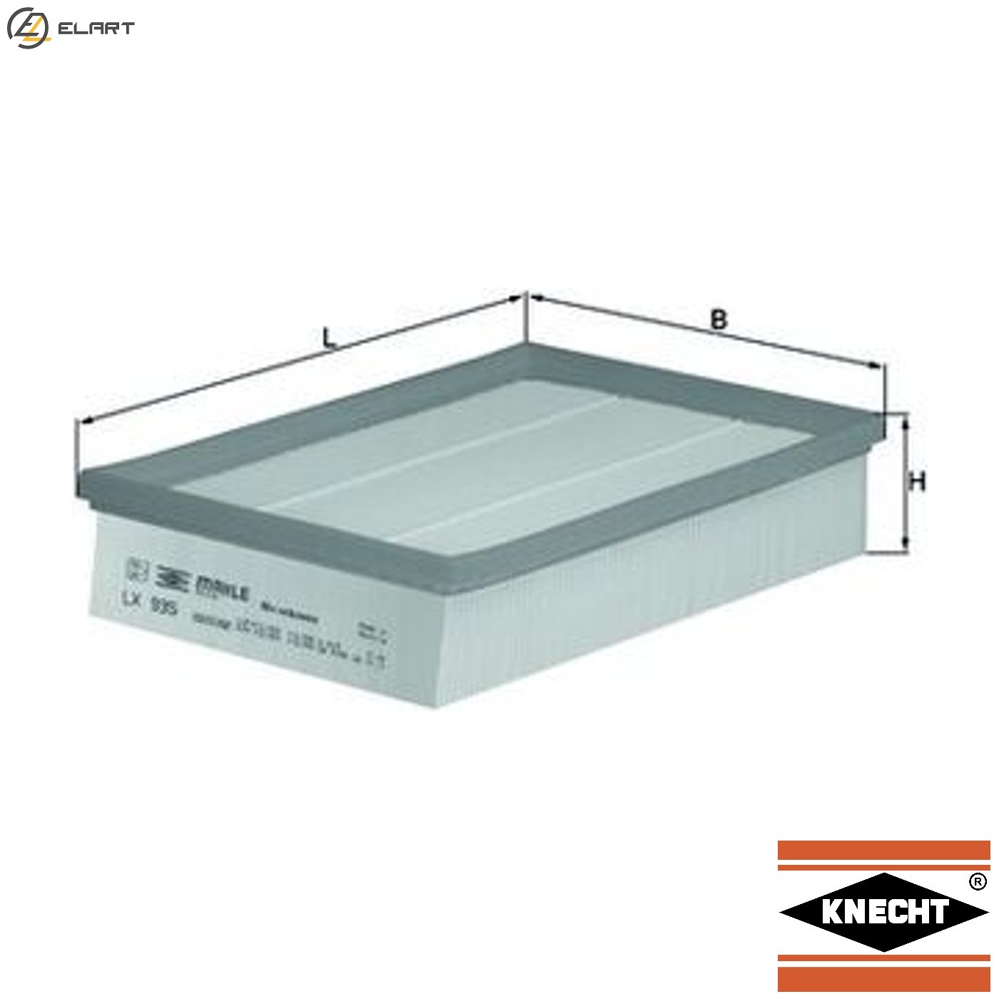AIR FILTER LX 935 FOR FORD TRANSIT/TOURNEO/Bus/Van/V363/Platform/Chassis  LDV