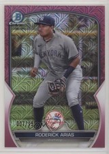 2023 Bowman Chrome Prospects Mega Box Pink Mojo Refractor Roderick Arias 3c6