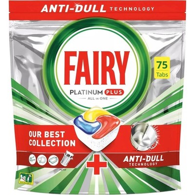 Fairy Platinum PLUS All in One Lemon Geschirrspültabs 75 Tabs