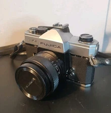 Fujica ST701 SLR 35mm Film Camera w/ Fujinon 55mm F1.8 Lens Japan Fuji Photo