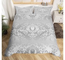 Full Size Gothic Bohemia Boho Duvet Cover Sugar Skull Bedspread 3Pcs