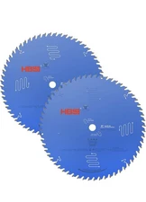 2 Pack 10 Circular Saw Blades 60T Carbide Fine Finish Fits Miter Table Saws New