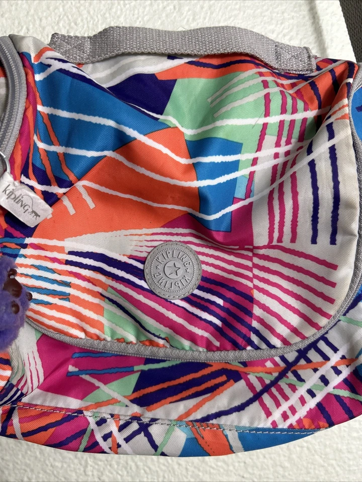 Kipling KICHIROU LUNCH BAG Multicolor 9.5x8x3 Crossbody Adjustable Strap - Image 3 of 4