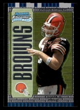 Charlie Frye 2005 Bowman Chrome Rookie Card #128 Cleveland Browns. rookie card picture