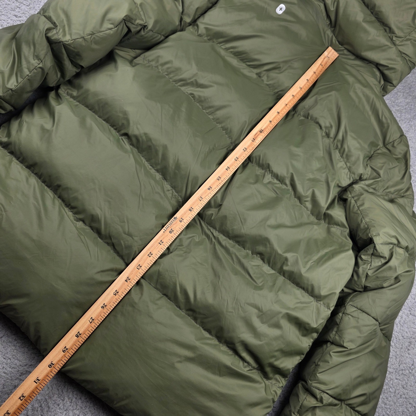 FIGS Men L Olive Green Technical Performance Puffer Jacket Hooded image 7