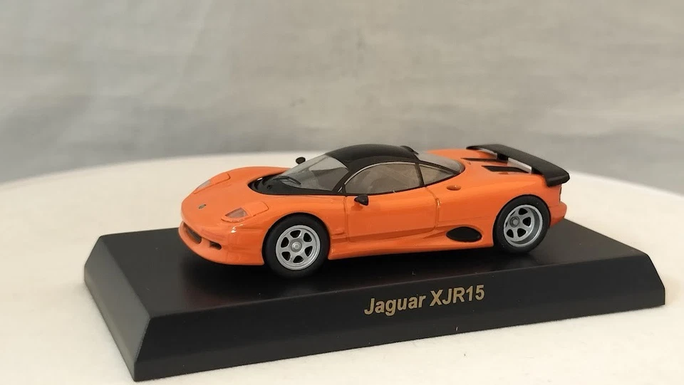 KYOSHO 1/64 Jaguar XJR15  Diecast Model Car British Sports Car Collection Orange - Image 3 of 4
