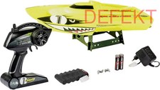 Carson Modellsport Race Shark FD RC Motorboot Gelb DEFEKTWARE