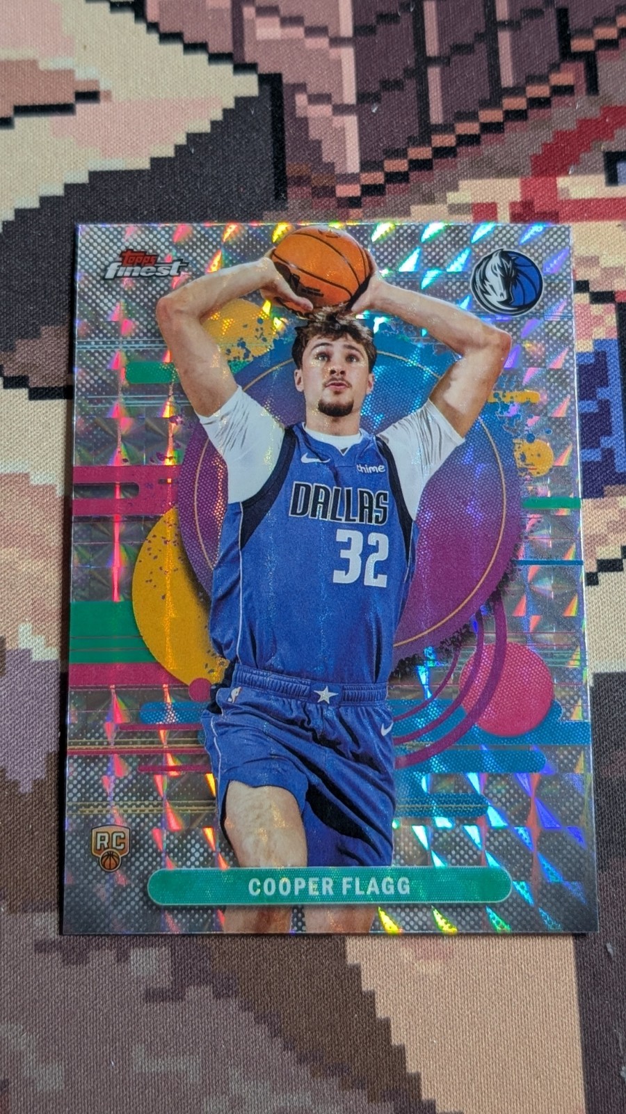 2025-26 Topps Finest Cooper Flagg RC Rookie #101 Uncommon Geometric Refractor