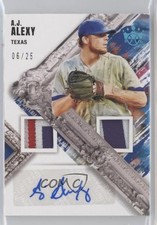 2022 Diamond Kings DK Material Signatures Holo Blue 6/25 AJ Alexy Auto 0rz7