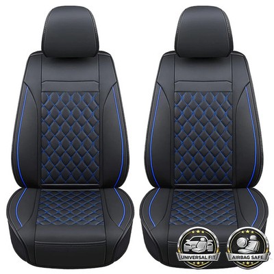 FOR RENAULT GRAND MODUS - PREMIUM FAUX LEATHER FRONT SEAT COVERS BLUE CAR VAN