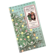 Vintage 1985 Memories Of Christmas Lists,Cards & Gifts Book VTG Christmas